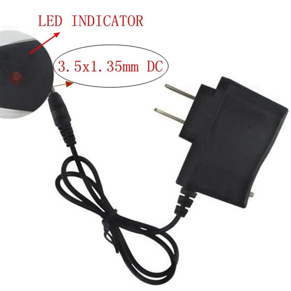 3.5mm AC Charger Universal EU US Plug Home Wall Charger Power Adapter DC4.2V 500mA For 18650 Battery Flashlight Torch Headlight