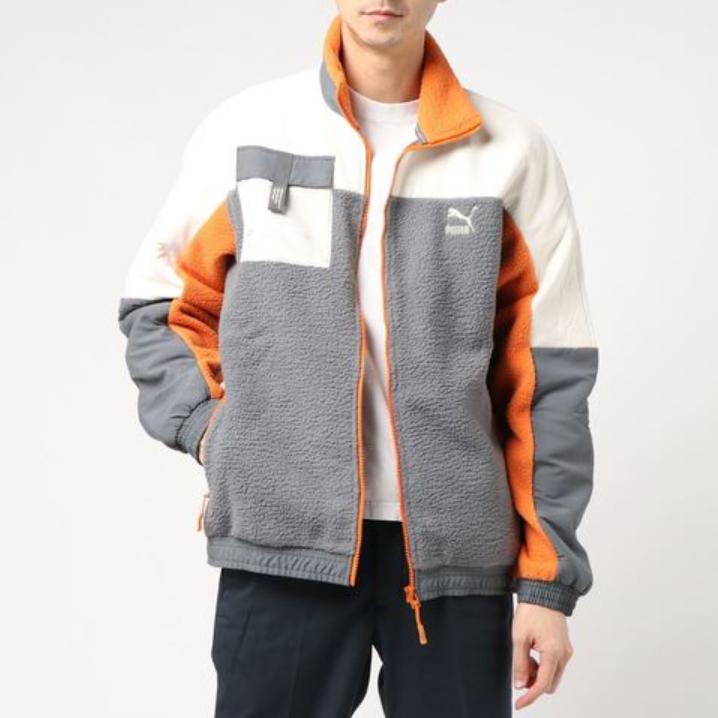 Puma Флисовая куртка с отложным воротником Мужские куртки салатовый 596731-37