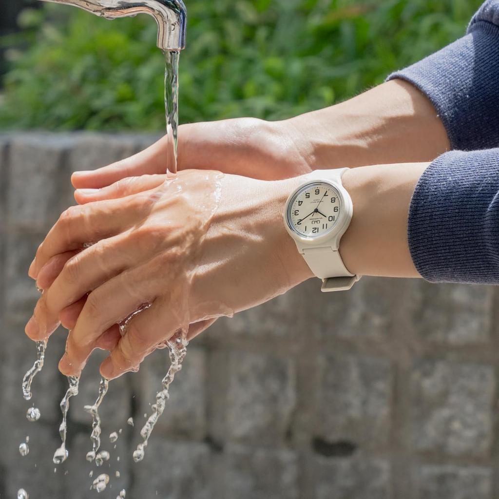 Citizen Analog Solar Water Resistant To 10 Urethane Q&Q Men's Watch, ATM, Strap, Pink, E04A-005VK