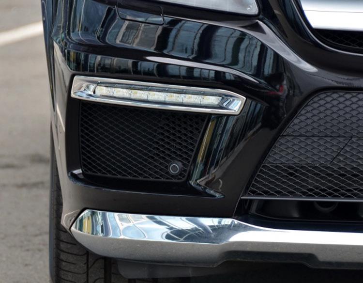 Хромированная декоративная накладка для Mercedes-Benz GL500/GL550: Противотуманная фара, Защита переднего бампера и багажника