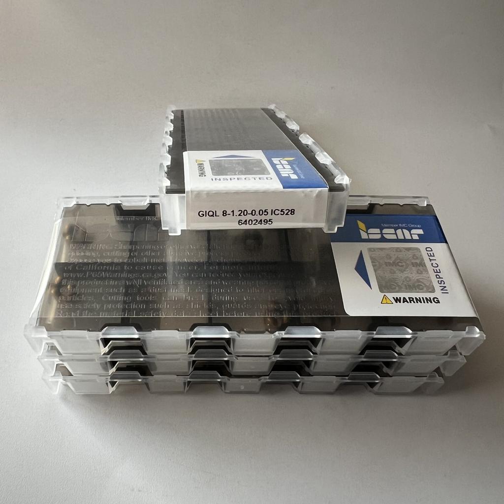 ISCAR / GIQL8-1.20-0.05 IC528 / Industrial indexable carbide inserts 10 Pcs