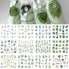 Nail Art Stickers Ins Spring And Summer Flower And Grass Series Zou Ju Flower Watermark Nail Stickers