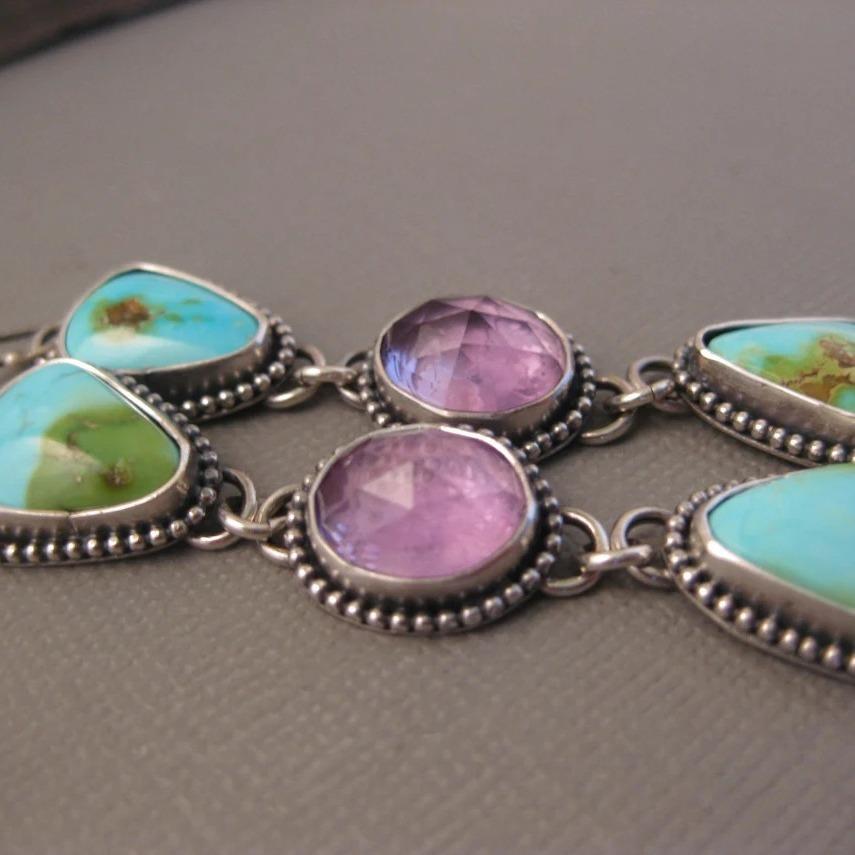 Бохо Этнические геометрические круглые фиолетовые длинные серьги ювелирные изделия серебряного цвета серьги ручной работы для женщин подарок для девочек