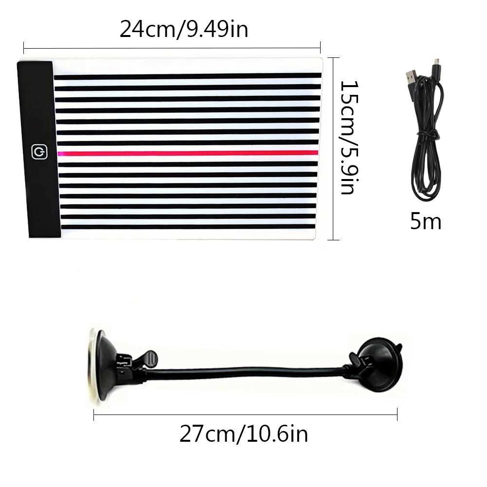 Автомобильная светодиодная инспекционная лампа Отражатель вмятин Линия Детектор вмятин Инструмент для удаления вмятин без покраски Доска со световыми линиями для проверки Ремонт вмятин