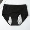 Women Menstrual Panties High Waist Anti-leak Soft Breathable Anti-septic Solid Color Elastic Moisture-wicking Lady Briefs Period Underpants