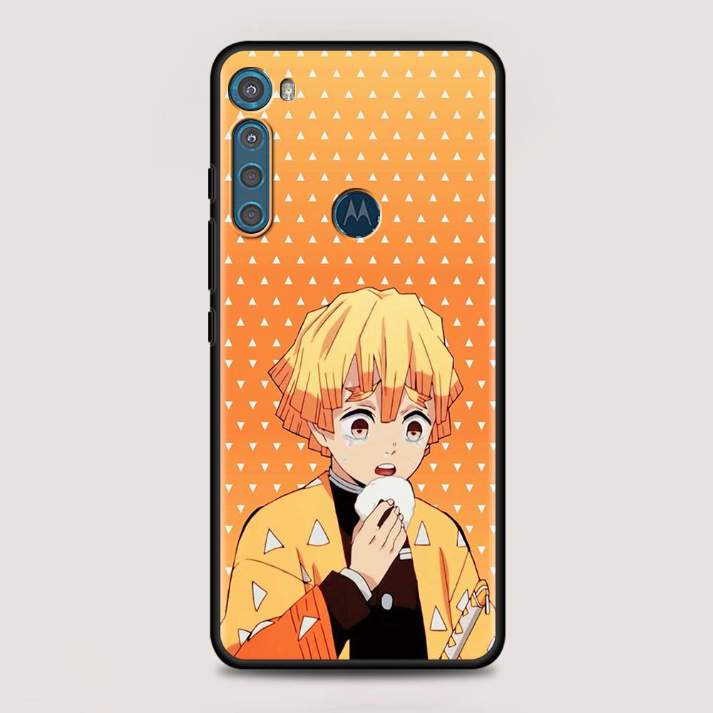 Чехол с рисунком аниме «Demon Blade» для MOTOROLA One Fusion для Moto G10 G9 G8 Plus Play Power One G20 G30 G40 G50 G60 Edge 20 Shell