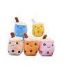 Fruit Sweet Plush Bubble Tea Cup Keychain Charming Cartoon Doll Collectors For