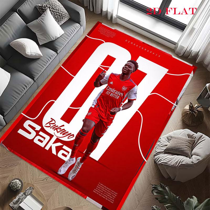 Bukayo Saka Soul Poster Carpet Rug for Living Room Bedroom Home Sofa Decoration,Kids play Nonslip Floor Mat
