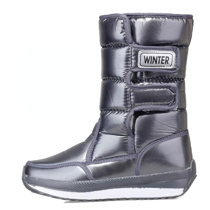 Зимние модные женские зимние ботинки, бархатные теплые ботинки, водонепроницаемые нескользящие хлопковые ботинки для отдыха на открытом воздухе