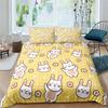 Cartoon Cute Dograbbit Duvet Cover 3D Printed Nordic Bedding Set Pillowcase Double Twin Full Queen King Size Quilt Cover