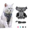 Cats Harness Leash For Small Dogs Cat Outdoor Reflective Adjustable Puppy Kitten Traction Device Tactical Training Pet Supplies