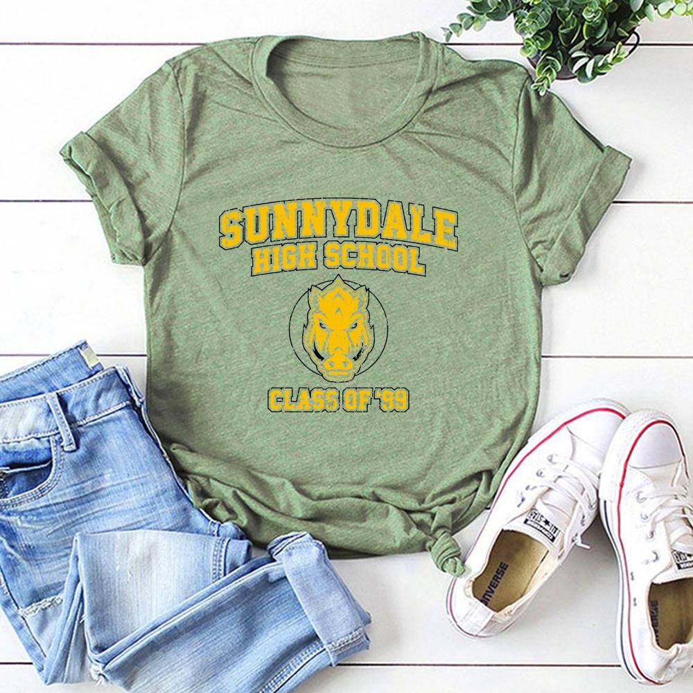 Sunnydale High School TShirt Buffy The Vampire Slayer Tshirt Class of 99 Tees Unisex Short Sleeve Tshirt Cool Vampire Shirts