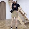 Женские летние льняно-хлопковые шорты с разрезами - Модные, на эластичном поясе, Корейский стиль 2025, Универсальные, Шикарные, Стройнящие.