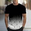 Повседневная повседневная модная футболка для мужчин с графическим 3D-принтом футболки повседневные футболки с коротким рукавом свободная мужская одежда топы лето