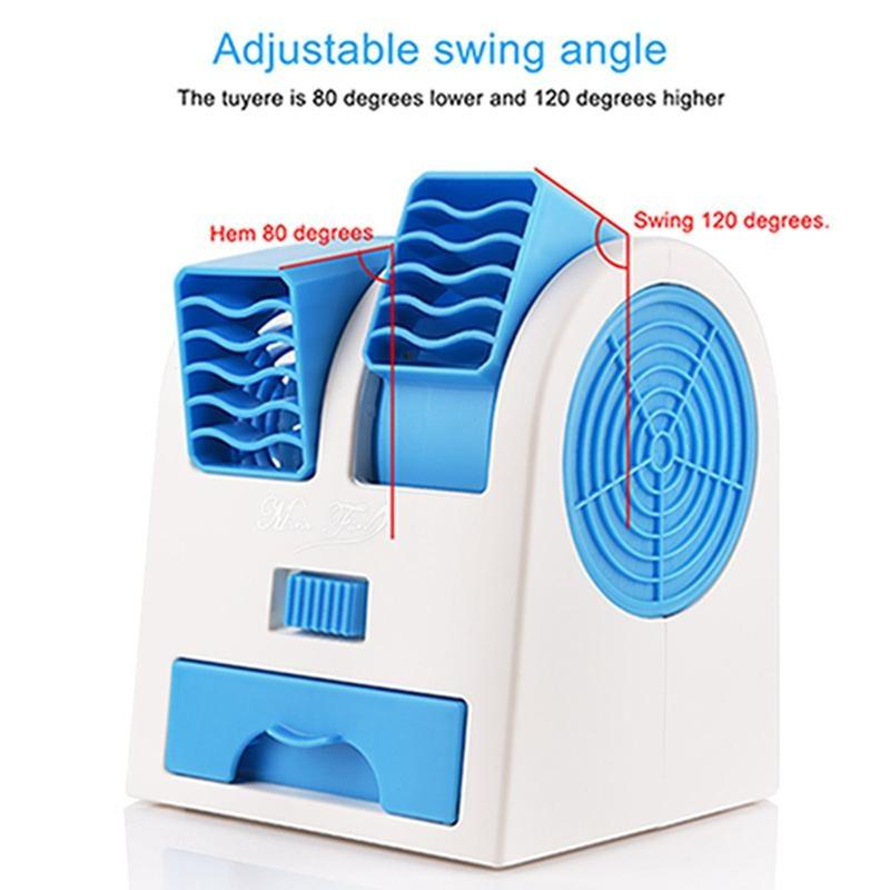 Компактный мини-кондиционер 3-в-1 с питанием от USB/аккумулятора для дома и офиса