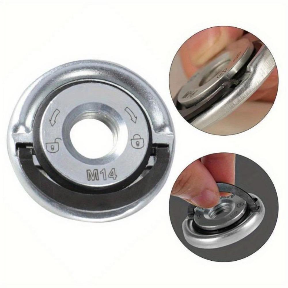 1PC Quick Release Flange Nut M14 Thread Angle Grinder Release Locking Nut Pressing Plate for Angle Grinder Clamping Flange
