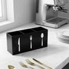 Cutlery Organizer Box with Separate Compartments for Knife Fork Spoon Storage Kitchen Drawer Utensil Holder Container
