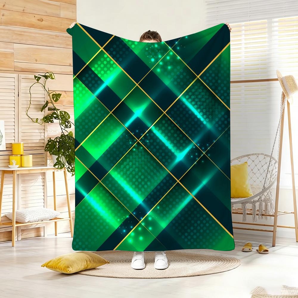 SAU SWE CAN Global Football Energy Throw Lightweight 240g Flannel Blanket Soft Skin-friendly for Summer Cooling