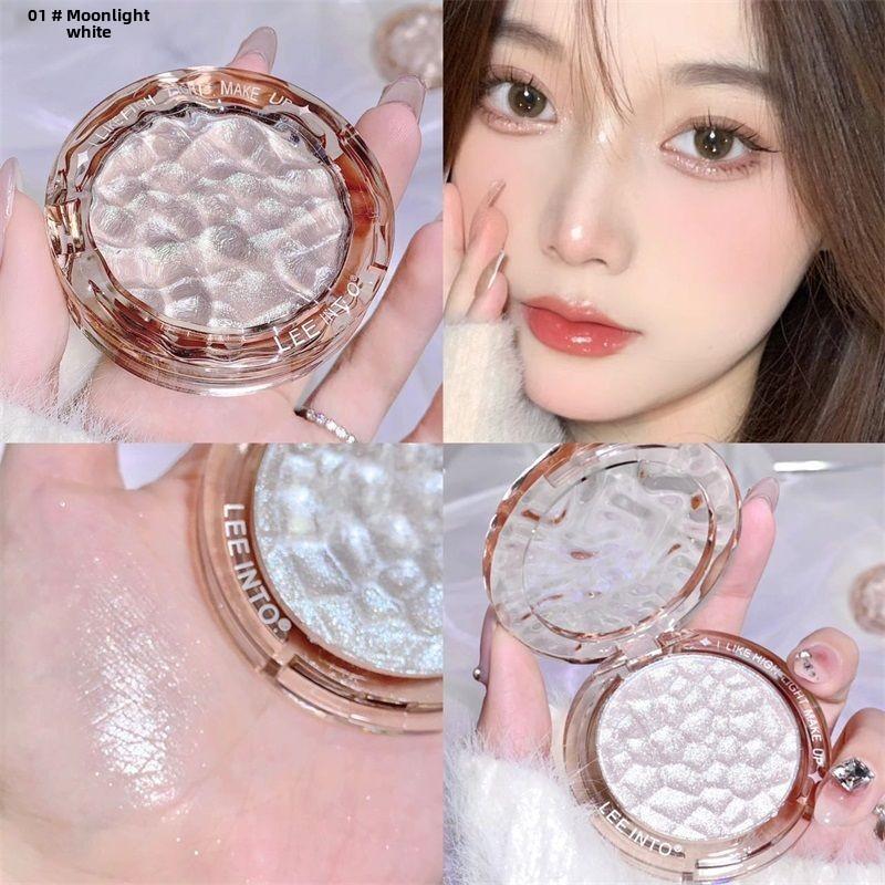 Пудра-хайлайтер Crystal Bright Wave, перламутровый осветлитель для лица, стойкая мерцающая пудра для макияжа, для всех типов кожи