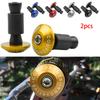 2pcs Universal Motorcycle Handle Bar End Weight Handlebar Grips Cap Anti Vibration Plug
