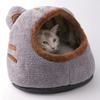 Detachable Winter Cat Bed Cute Cat Ears Tent Cozy Cave New Puppy House  Pet Supplies