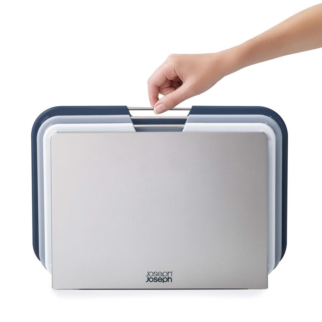 Разделочная доска Joseph Joseph, набор досок, можно мыть в посудомоечной машине, цветовая кодировка для удобства использования, обычная xx 22 серая 60146 (32 6,5 см) [Подлинный продукт]