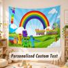 Custom Name Text Tapestry,Numberblocks Boho Wall Hanging, Decorative Backdrop Tapestry For Room