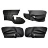 ABTU-4Pcs/Set Black LHD 4 Doors Armrest Panel Leather Cover Inner Trim For Jetta Golf MK5 2005-2010 With Tools