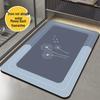 Modern Minimalist Diatomaceous Earth Quick-Dry Non-Slip Bathroom Floor Mat, Water-Absorbent & Stain-Resistant