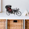 Коллекционный 1:10 Миниатюрных Моделей Трехколесного Велосипеда Железные Реплики Трехколесной Рикши Винтажное Настольное Украшение Подарок для Взрослых