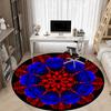 1pc Red Blue Mandala Pattern Chair Carpet for Office, Non-slip, Soft and Durable Rug, Perfect for Office, Living Room yy251103162