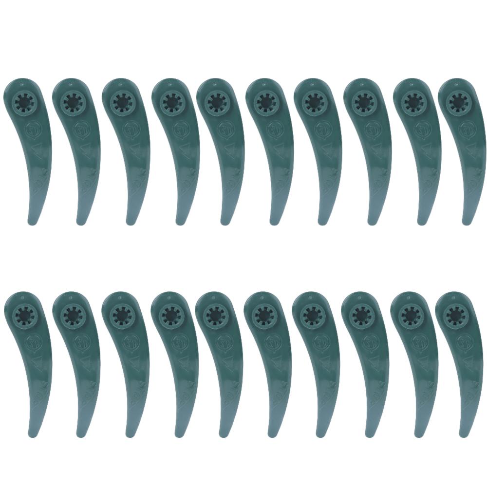 10pcs Green And Black Color Lawn Mower Blade Replacement Cutting Blade Weed Removal Use
