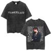 Стирка Винтажная Футболка Yungblud Idols World Tour Мужская Женская Повседневная Свободная Хлопковая Футболка Мужская Хип-Хоп Мода Ретро Футболки