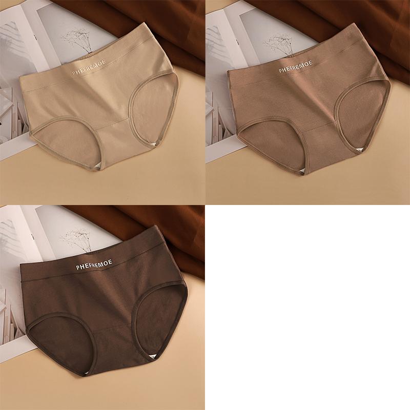 1/3 PCS Low Waist Cotton Underwear Women's Abdomen Control Briefs Girls Triangle Shorts Comfortable Panties