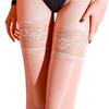 1Pair Over The Knee Sock Plus Size Thigh-high Socks Non-slip Stockings With Silicone Trim Polyamide Women's Glossy Lace Clubwear