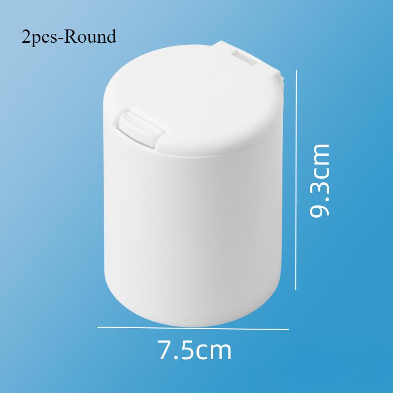 Storage Box Organizer Desktop Storage Box Mini Pop-up Cotton Swab with Lid Cosmetic Cotton Plastic Dustproof