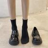 Fashion Platform Ladies Pumps Moccasins Kawaii Loafers Women's Shoes Cute Black On Offer Korean Style Comfortable and Elegant Wholesale