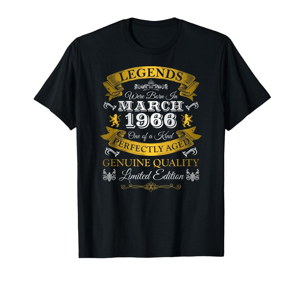 Birthday Legend Born In March 1966 - 55th Anniversary T-Shirt