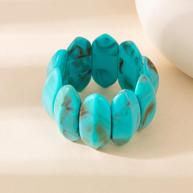 Персонализированный эластичный браслет с бусинами, плетеный, нишевого цвета, размытый акриловый браслет, браслет в стиле 'wind'