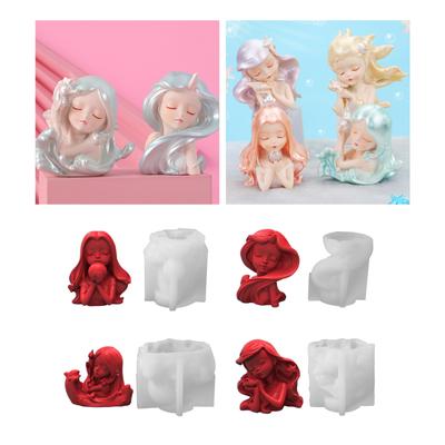 3D Ocean Girl Candle силиконовая форма для изготовления свечей, ароматерапевтическая свеча смоляная форма украшения эпоксидная смола литейная форма