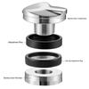 51/53/58mm Coffee Distributor & Tamper, Dual Head Coffee Leveler Fits, Adjustable Depth-Espresso 3Angled Coffeeware