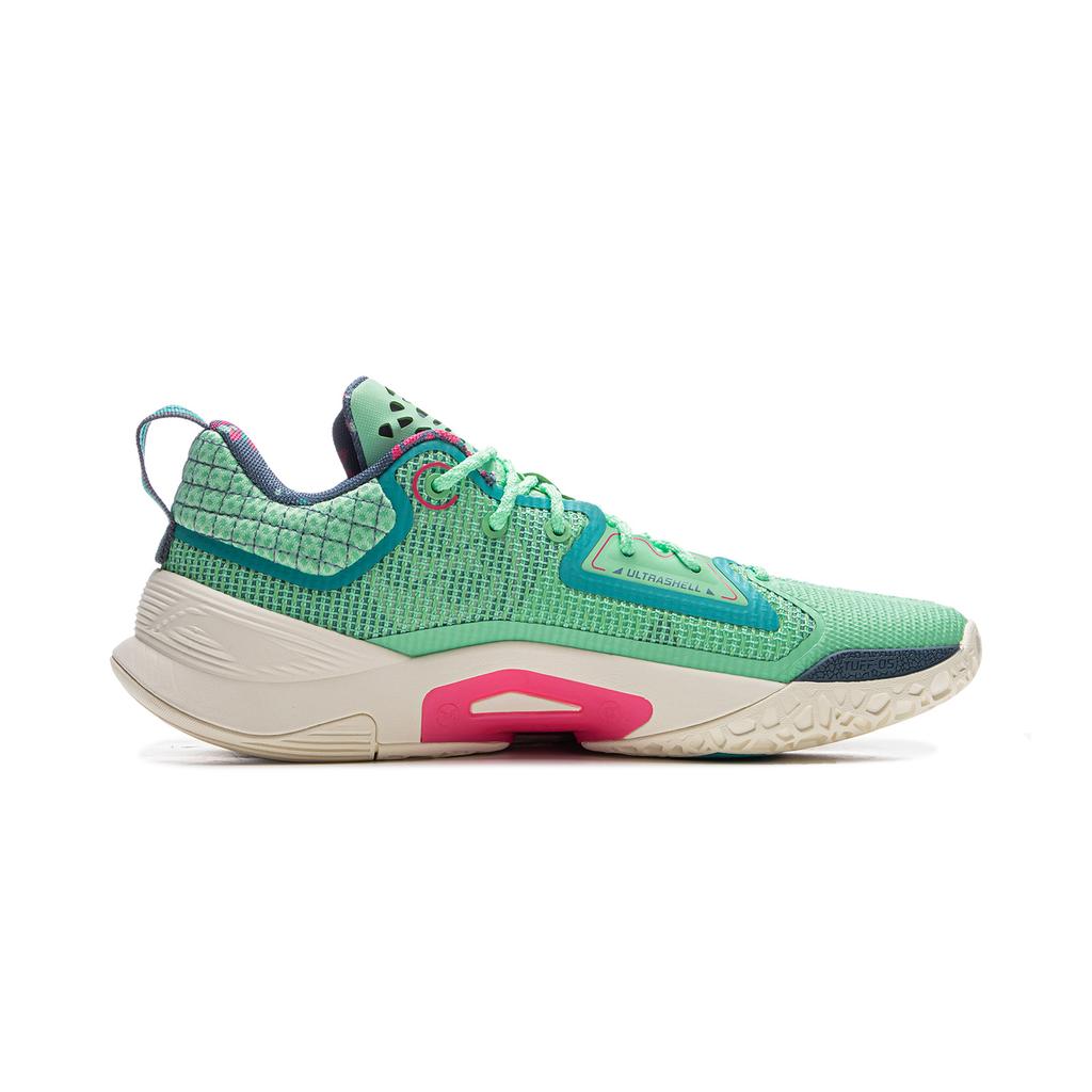 Li Ning BadFive Chase Hunt 1 Нескользящее покрытие Легкий Отскок Низкие Мужские Баскетбольные Кроссовки для Улицы Зеленый ABFV003-8