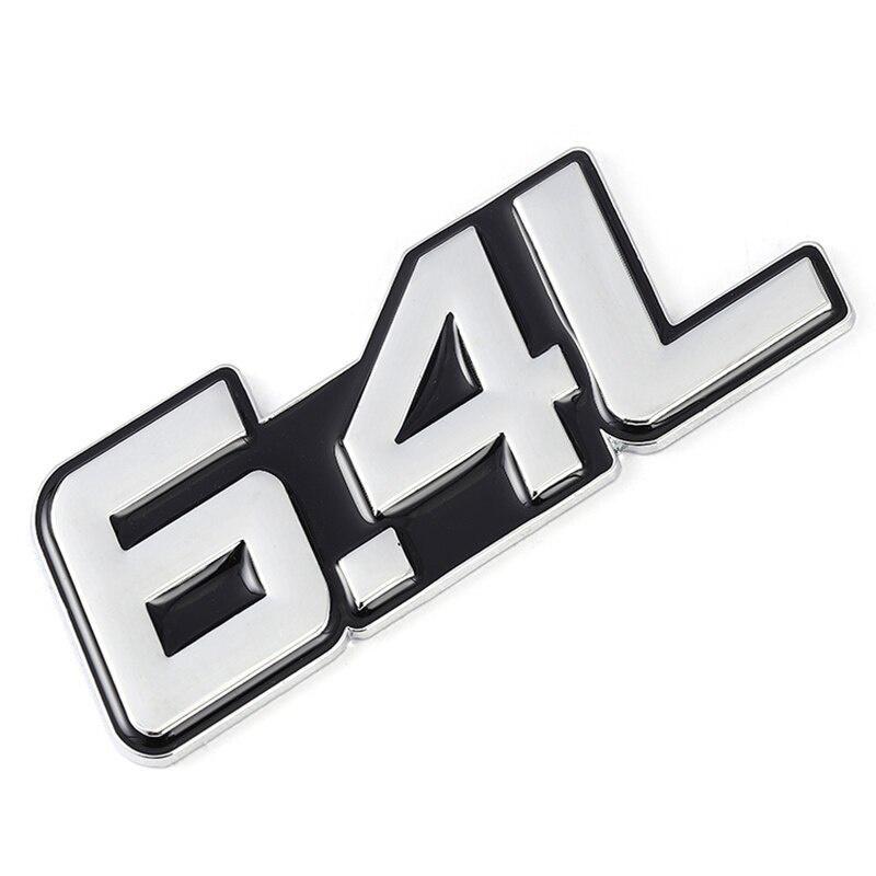 3D Металл 4.0L 4.6L 4.7L 5.0L 5.7L 6.0L 6.2L 6.4L 7.0L Автомобильная наклейка на задний багажник Эмблема Значки Наклейки для Mazda VOLVO PEUGEOT