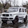 1:24 Модель автомобиля Mercedes Benz G800 из сплава, литая, со звуком и светом, с механизмом оттягивания, высокая симуляция, подарок на день рождения для мальчика, ребенка