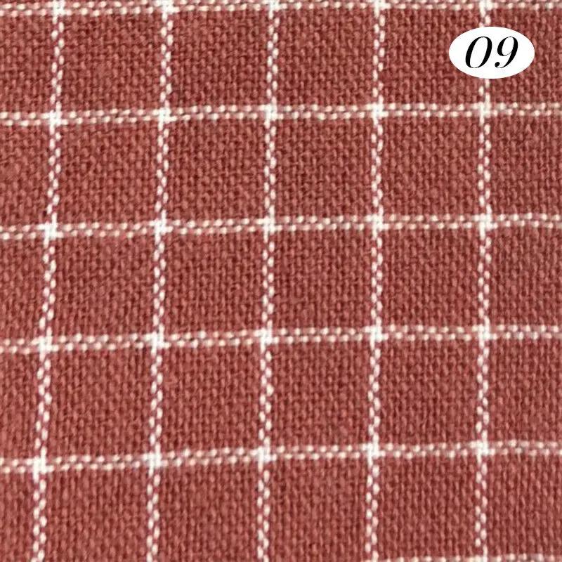 Хлопчатобумажная ткань в клетку, окрашенная пряжей, для DIY-платья, дышащая, ткань для стирки, текстиль, ткань для одежды кукол, материалы для рукоделия