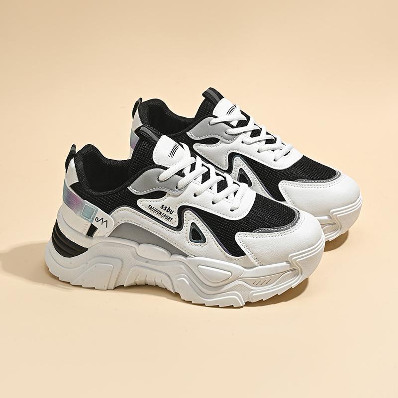 Daddy Shoes Women's Spring 2025 New Shoes Women's Tide Ins Versatile and Popular Spring and Autumn Casual Sports Shoes K802