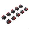 Four Row Speaker Terminal Clip Connector 4 Positions Audio Cable Push Type 10 Pieces