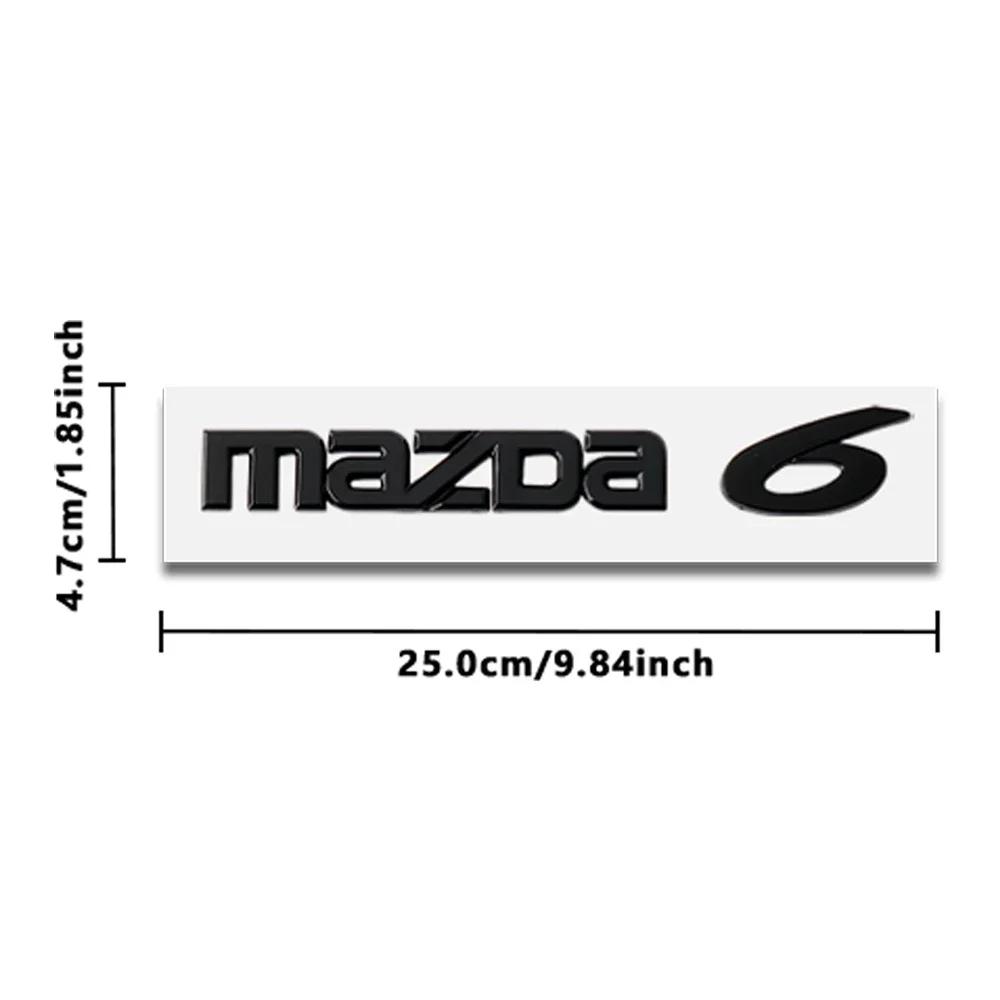 Для ABS Автомобиля Mazda 3 6 Значок Кузова Задний Багажник Наклейка Для Mazda Axela Atenza Speed MS Demio MPS Miata BM BL BK GH GJ GL Skyactiv