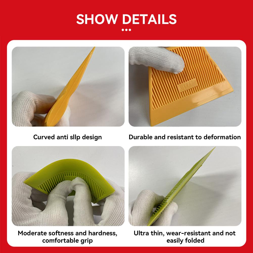 1Pc Trapezoidal Medium Soft Squeegee Scraper for Car Wrapping/Window Tinting/Wallpaper Installing Car Vinyl Film Wrapping Tool