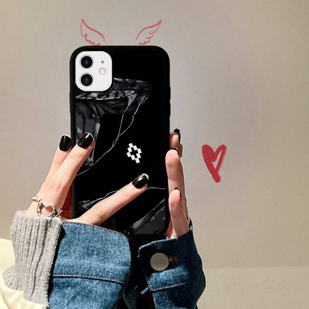 Чехол для телефона M-MARCELO B-BURLON из ПК+ТПУ для IPhone 17 16 15 14 13 12 11 Pro Max Plus Кавайный мультяшный чехол